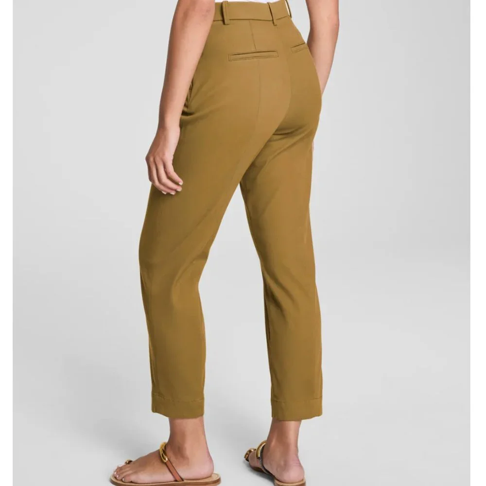 SPANX Stretch Twill Slim Straight Pant Medium Flax SPANXsupersmooth™ - Picture 5 of 7